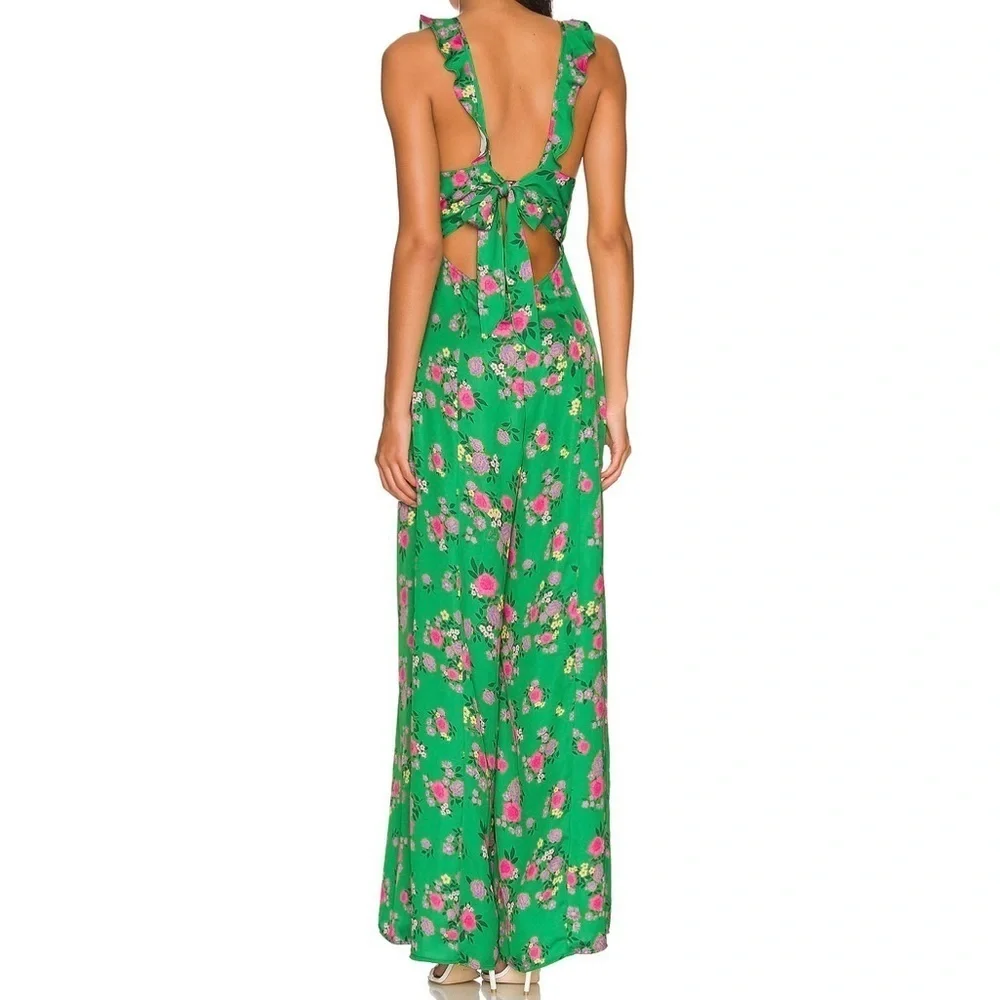 Jumpsuit Green Floral Revolve - Picture 2 of 2